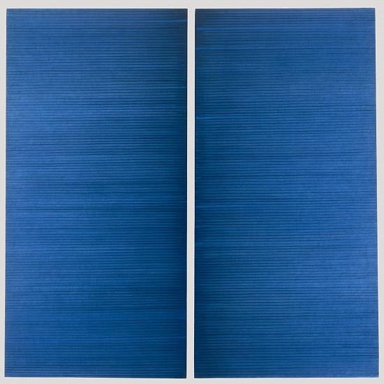 Irma Blank, Radical Writings, Schrift-Atemzug, 25-5-1988
1988, Oil on canvas