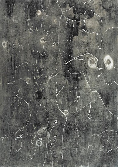 Mireille Gros, Untitled
2016, Gesso and Chinese ink on canvas